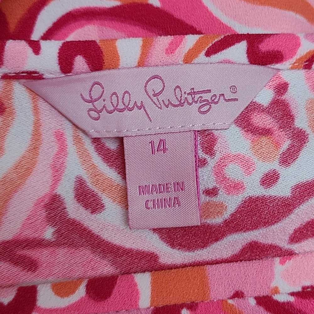 Lilly Pulitzer Pink Multi Floral Print Mini Dress - Picture 9 of 12